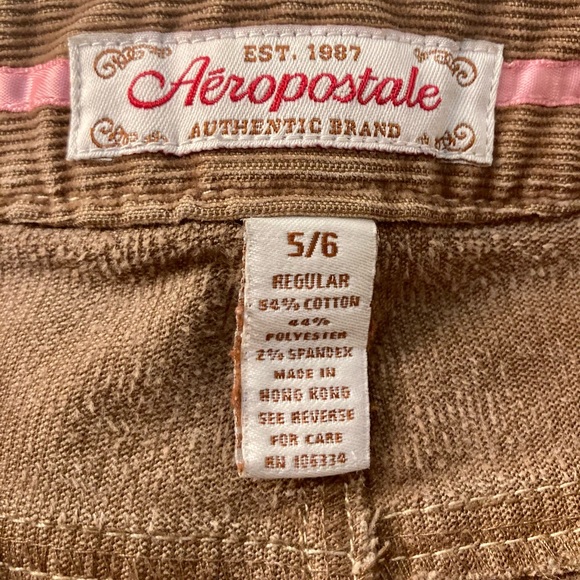 VINTAGE AEROPOSTALE CORDUROY PANTS SZ 5/6 - Picture 2 of 5